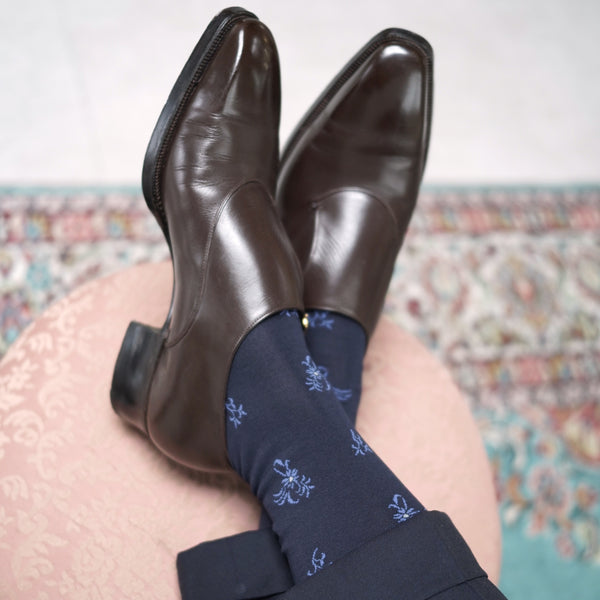 フローラルドットソックス - 靴下  Il Regalo/イルレガロ | HIGH QUALITY SOCKS