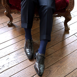 Pinstripe Over-the-calf Socks