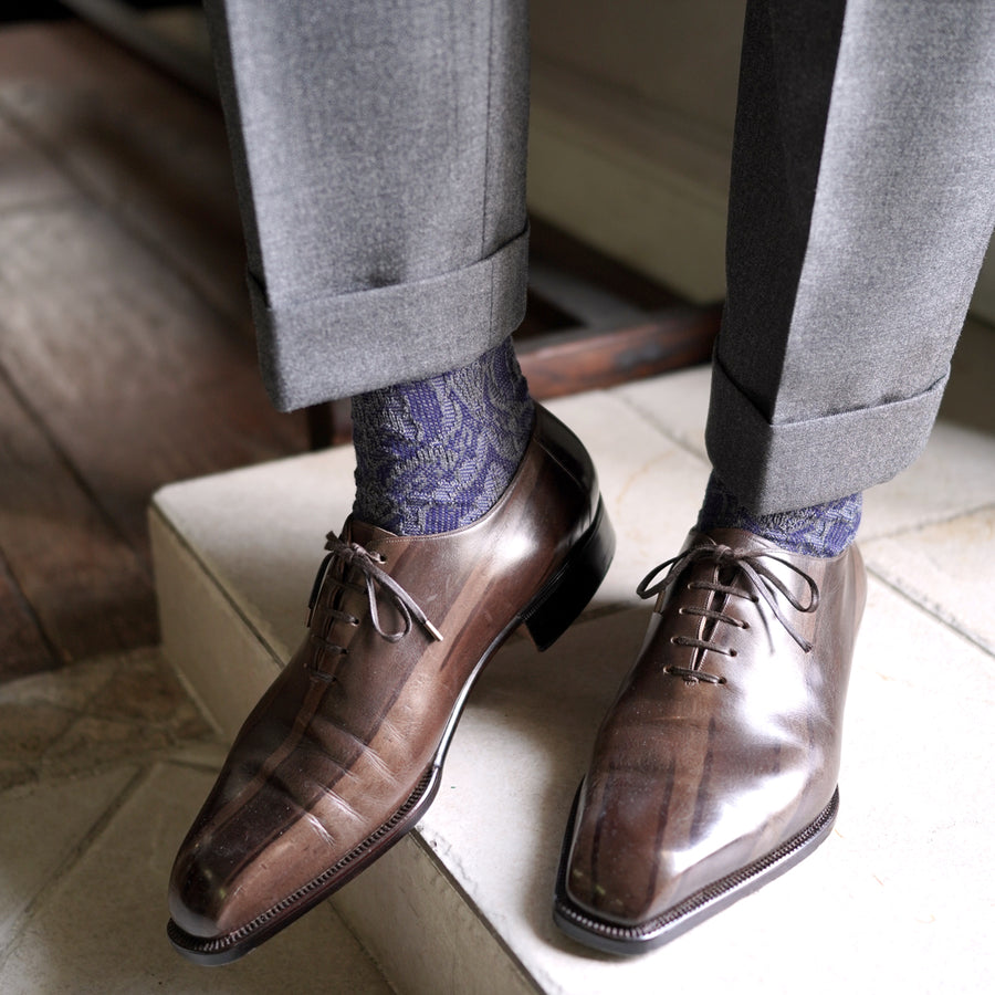 Heritage Damask Over-the-Calf Socks