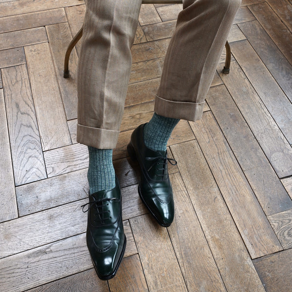 リネンストライプロングホーズ / Lサイズ - 靴下  Il Regalo/イルレガロ | HIGH QUALITY SOCKS