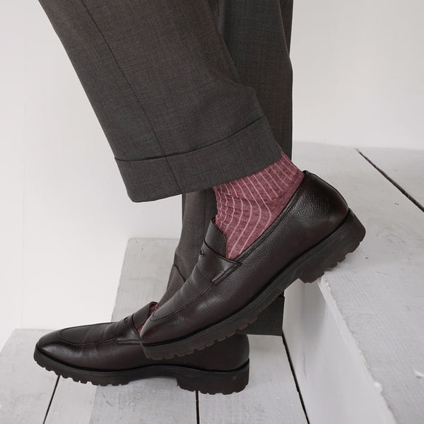 リネンストライプロングホーズ / Lサイズ - 靴下  Il Regalo/イルレガロ | HIGH QUALITY SOCKS