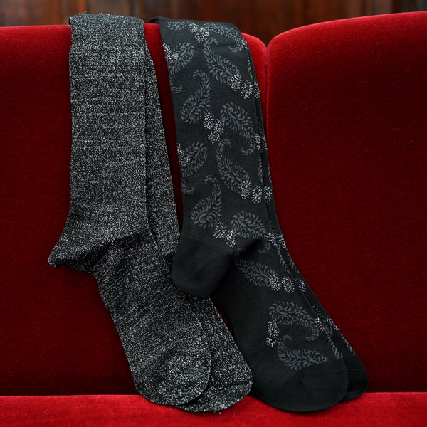 ムーンライトペイズリーロングホーズ - 靴下  Il Regalo/イルレガロ | HIGH QUALITY SOCKS