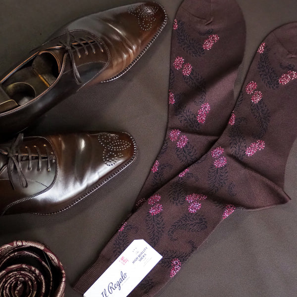 ムーンライトペイズリーソックス - 靴下  Il Regalo/イルレガロ | HIGH QUALITY SOCKS