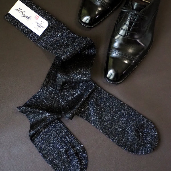 ムーンライトリブロングホーズ - 靴下  Il Regalo/イルレガロ | HIGH QUALITY SOCKS