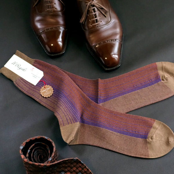 オンブレストライプソックス - 靴下  Il Regalo/イルレガロ | HIGH QUALITY SOCKS