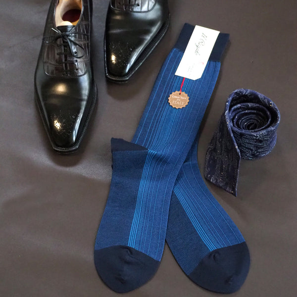 オンブレストライプソックス - 靴下  Il Regalo/イルレガロ | HIGH QUALITY SOCKS