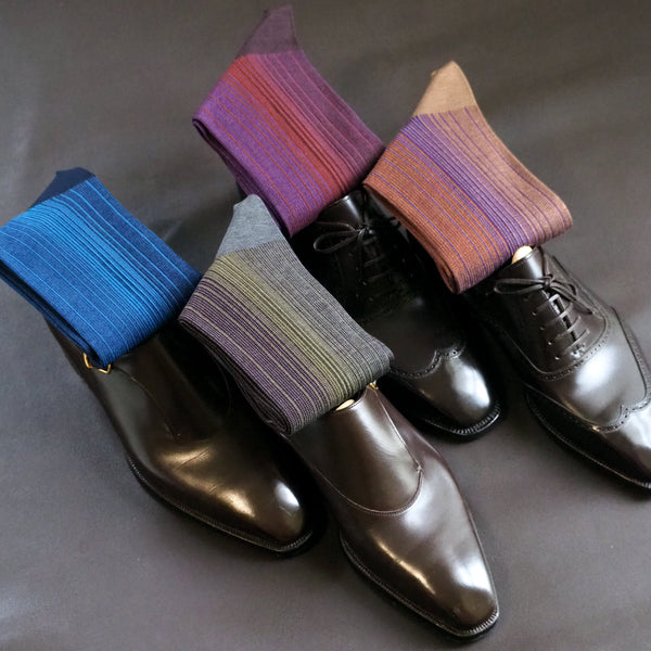 オンブレストライプソックス - 靴下  Il Regalo/イルレガロ | HIGH QUALITY SOCKS