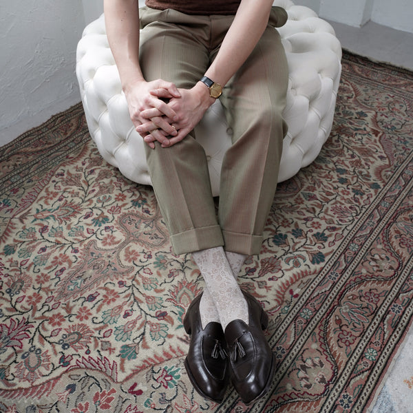 ラミーフローラルロングホーズ - 靴下  Il Regalo/イルレガロ | HIGH QUALITY SOCKS