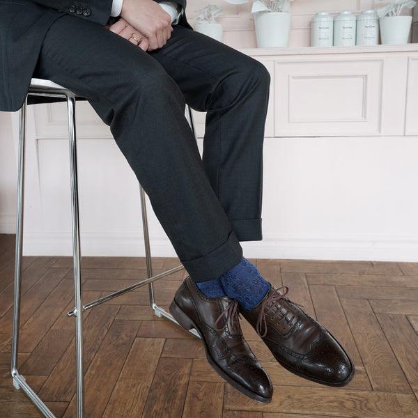 ラミーフローラルロングホーズ - 靴下  Il Regalo/イルレガロ | HIGH QUALITY SOCKS