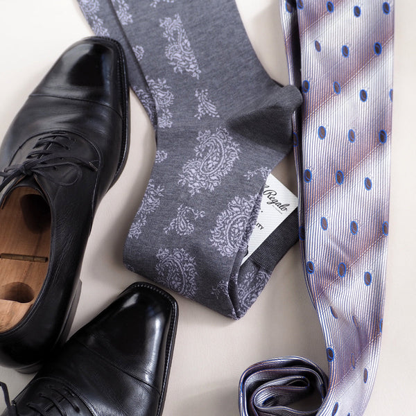 レトロペイズリーソックス - 靴下  Il Regalo/イルレガロ | HIGH QUALITY SOCKS