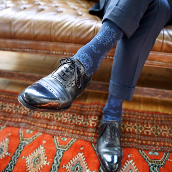 レトロペイズリーソックス - 靴下  Il Regalo/イルレガロ | HIGH QUALITY SOCKS