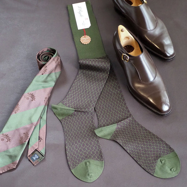 スモールメダリオンロングホーズ - 靴下  Il Regalo/イルレガロ | HIGH QUALITY SOCKS