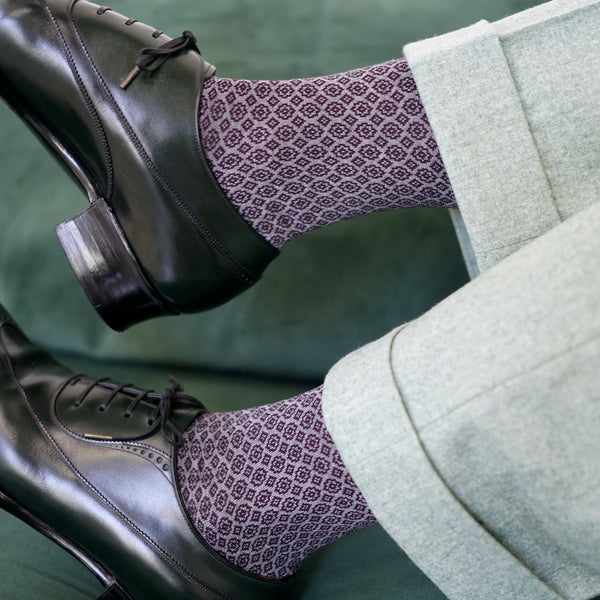 スモールメダリオンロングホーズ - 靴下  Il Regalo/イルレガロ | HIGH QUALITY SOCKS