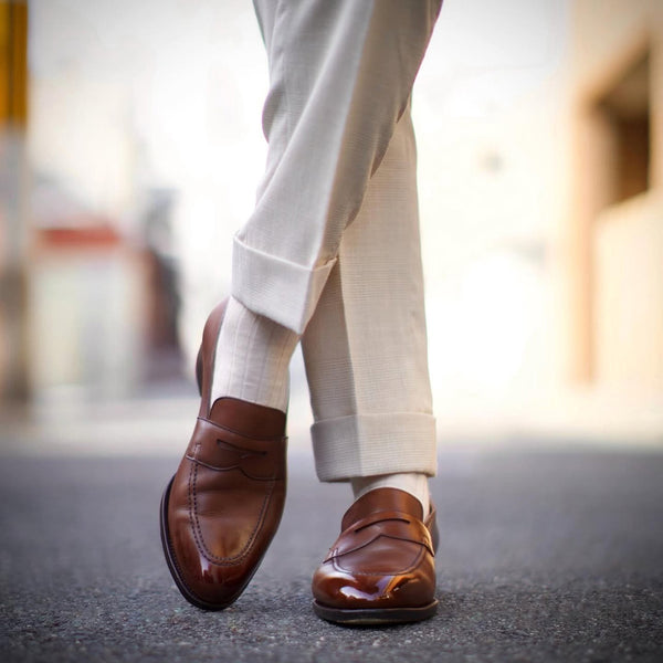 Ramie Ribbed Over-the-Calf Socks