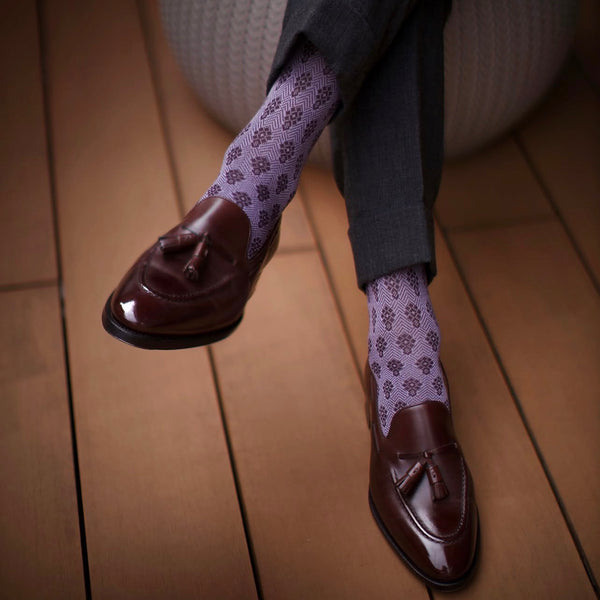 アンティークダイヤモンドロングホーズ - 靴下  Il Regalo/イルレガロ | HIGH QUALITY SOCKS