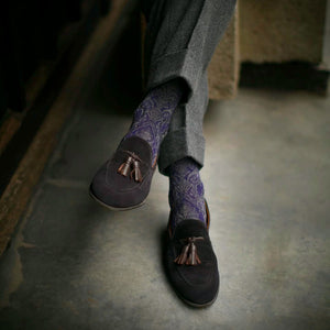 Heritage Damask Over-the-Calf Socks