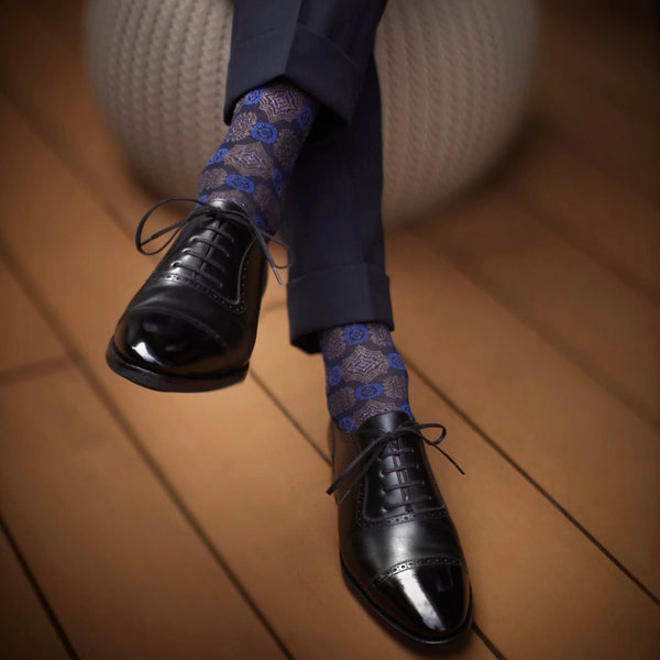 ボールドメダリオンロングホーズ - 靴下  Il Regalo/イルレガロ | HIGH QUALITY SOCKS