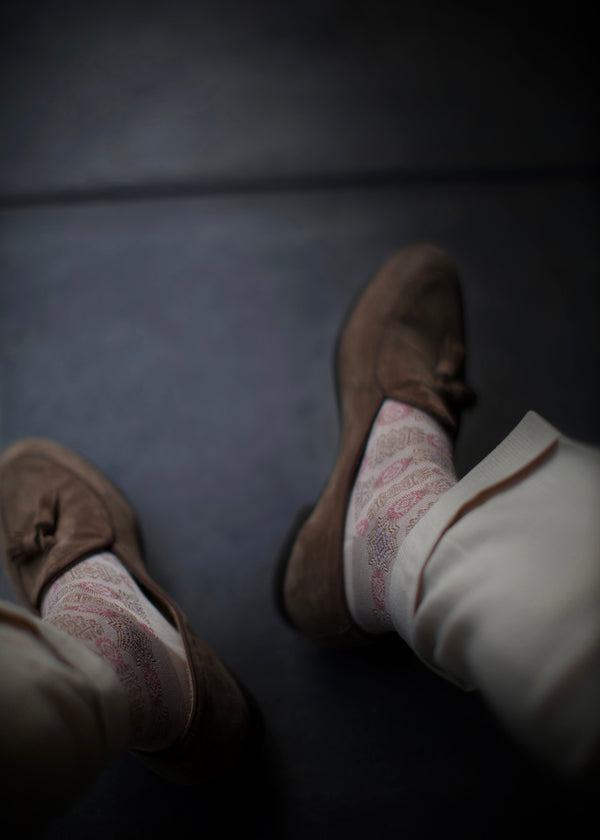 ボールドメダリオンロングホーズ  【outBespokenコラボレーション】 - 靴下  Il Regalo/イルレガロ | HIGH QUALITY SOCKS