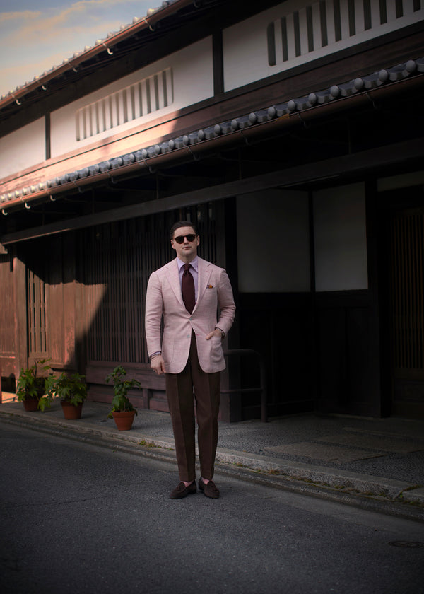 シャドーペイズリーロングホーズ 【outBespokenコラボレーション】 - 靴下  Il Regalo/イルレガロ | HIGH QUALITY SOCKS