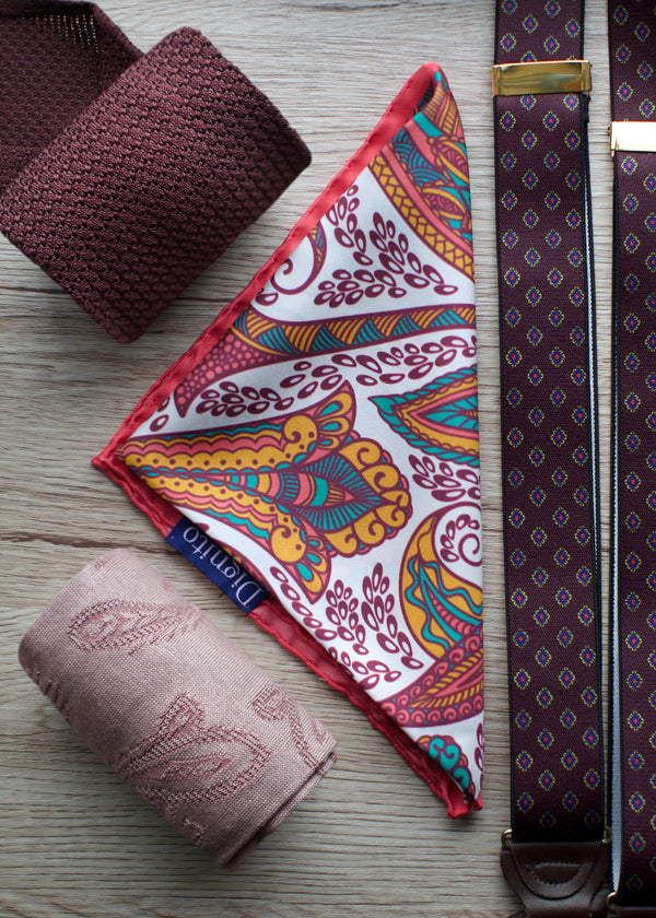 シャドーペイズリーロングホーズ 【outBespokenコラボレーション】 - 靴下  Il Regalo/イルレガロ | HIGH QUALITY SOCKS