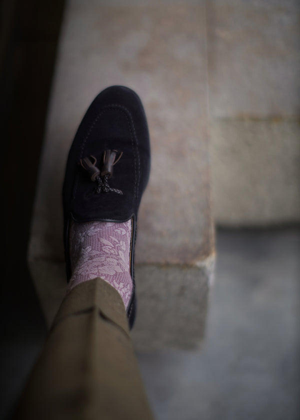 ラミーフローラルロングホーズ  【outBespokenコラボレーション】 - 靴下  Il Regalo/イルレガロ | HIGH QUALITY SOCKS