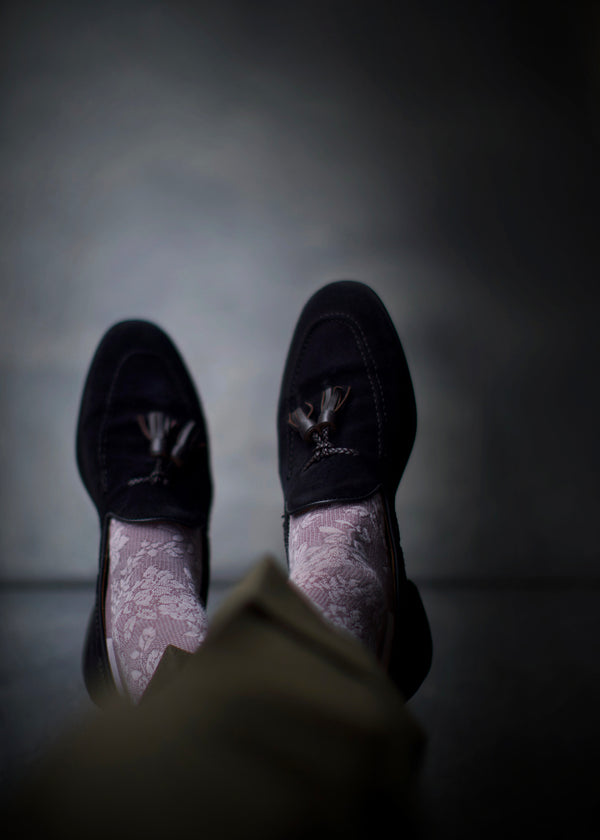 ラミーフローラルロングホーズ  【outBespokenコラボレーション】 - 靴下  Il Regalo/イルレガロ | HIGH QUALITY SOCKS