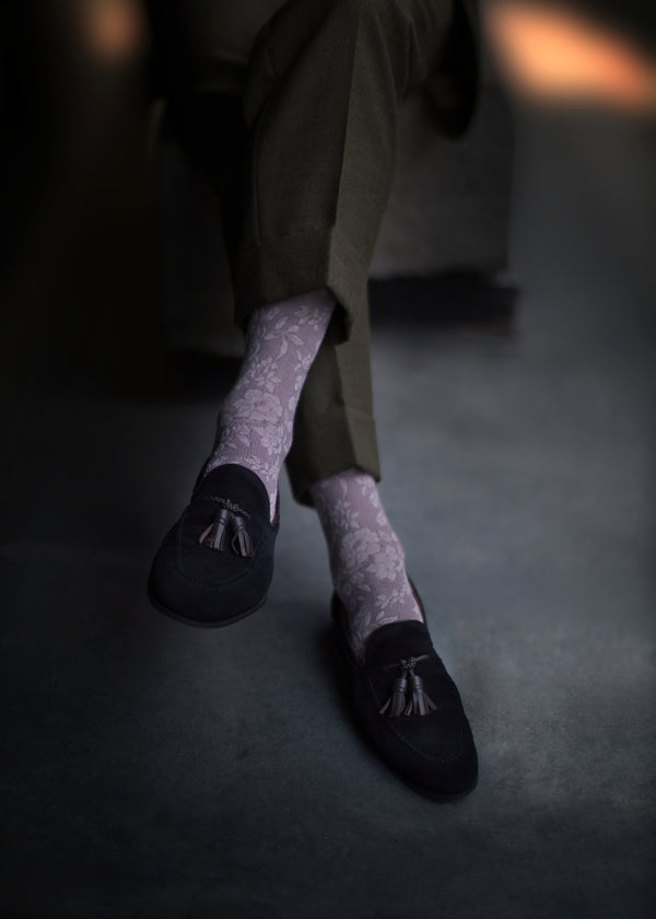 ラミーフローラルロングホーズ  【outBespokenコラボレーション】 - 靴下  Il Regalo/イルレガロ | HIGH QUALITY SOCKS