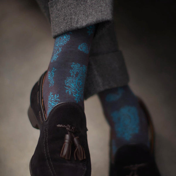 レトロペイズリーソックス - 靴下  Il Regalo/イルレガロ | HIGH QUALITY SOCKS