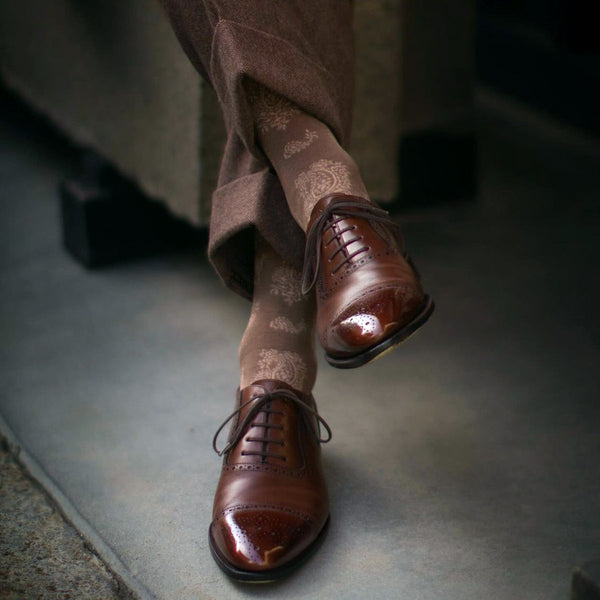 レトロペイズリーソックス - 靴下  Il Regalo/イルレガロ | HIGH QUALITY SOCKS