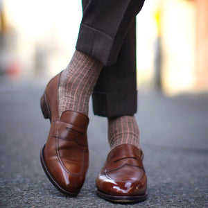 Linen Striped Socks