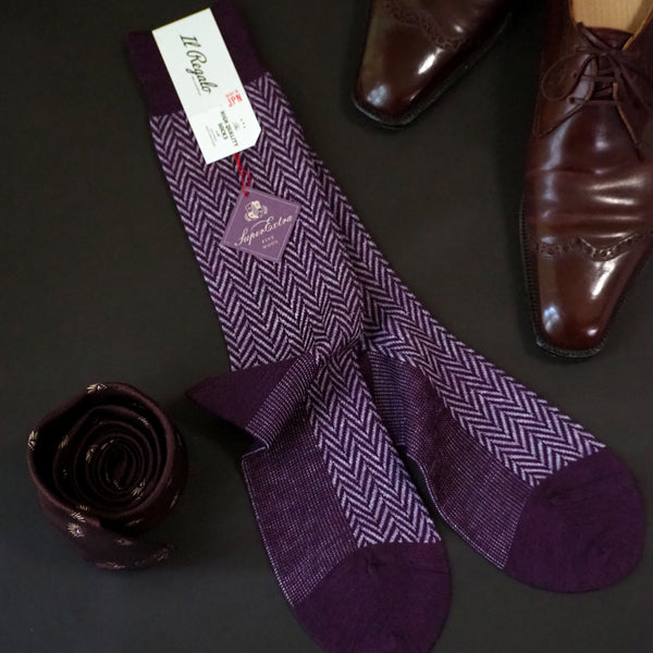 ウール＆リネンヘリンボーンソックス - 靴下  Il Regalo/イルレガロ | HIGH QUALITY SOCKS