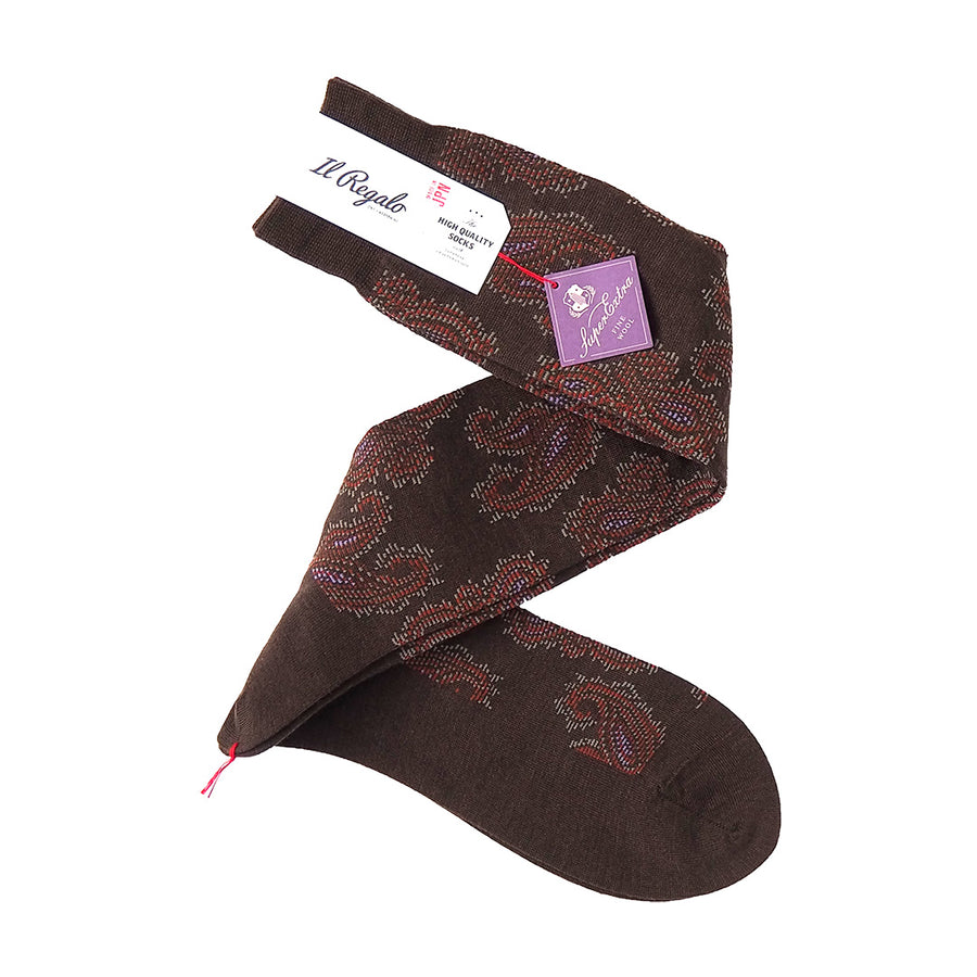 Classic Paisley Over-The-Calf, Large Size