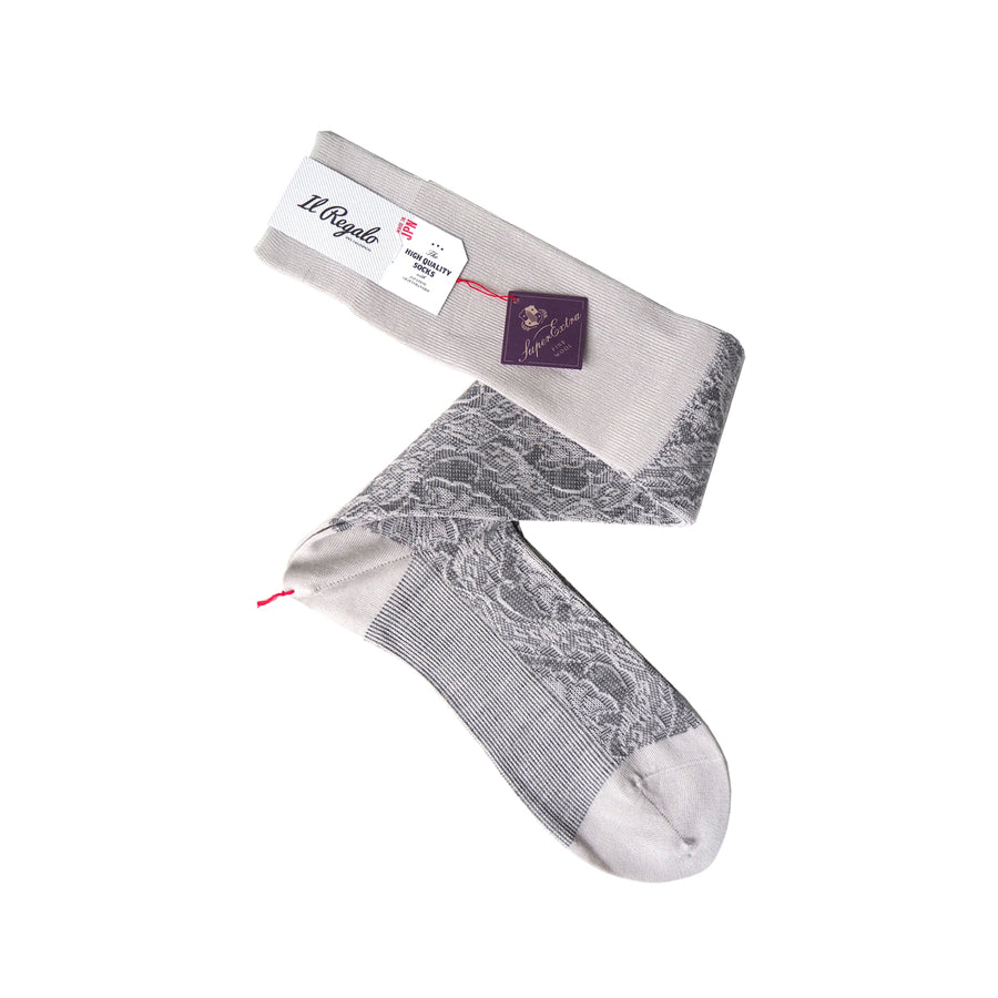 Heritage Paisley Over-the-calf Socks (Improved version)