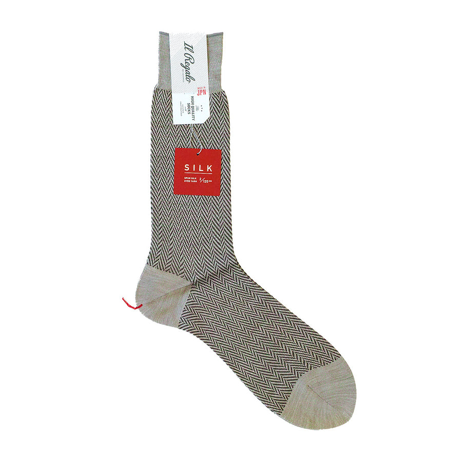 Herringbone Silk Socks