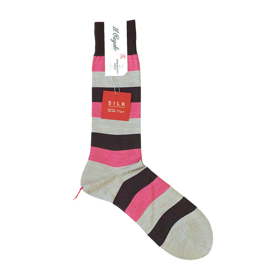 Stripe Silk Socks