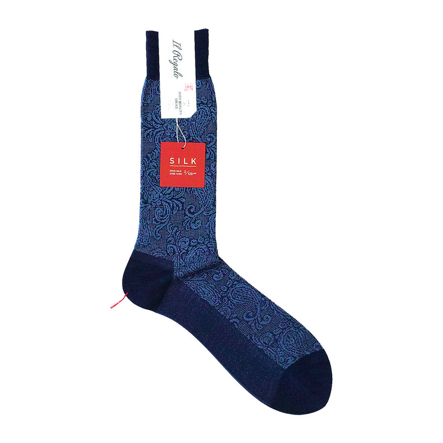 Paisley Silk Socks