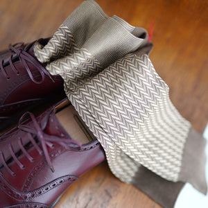 Herringbone Over-The-Calf Socks