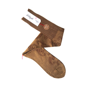 Paisley Over-The-Calf Socks, Large Size (Improved version)