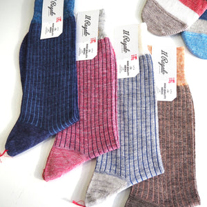 Linen Striped Socks