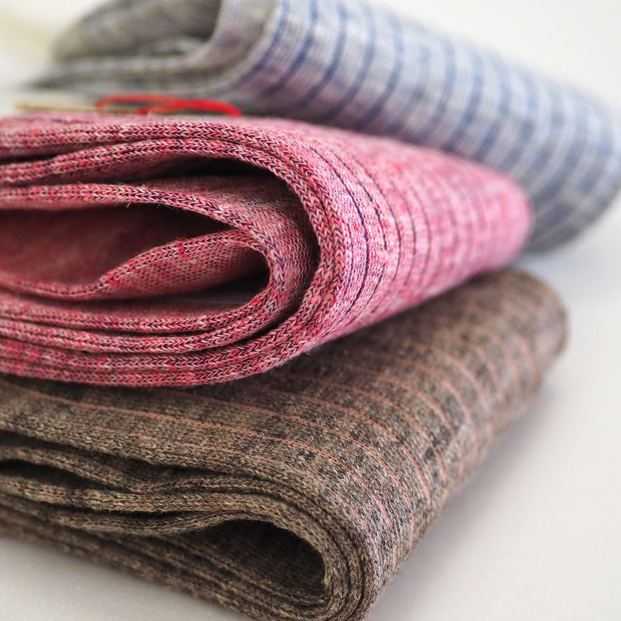 Linen Striped Socks