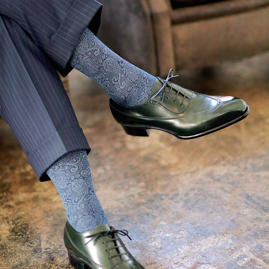 Paisley Silk Socks